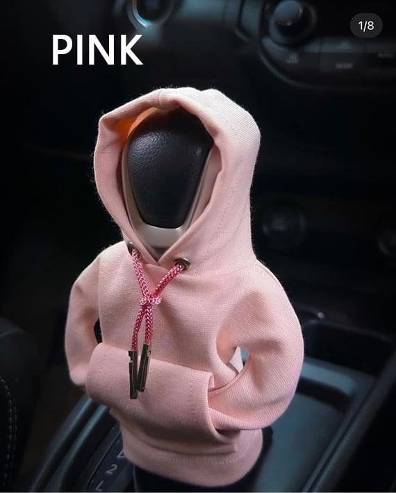 Hoodie Car Gear Shift Cover - Pink - CozyBuys