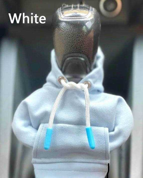 Hoodie Car Gear Shift Cover - White - CozyBuys