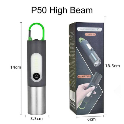 LED Rechargeable Tactical Laser Flashlight 80000 High Lumens - CozyBuys