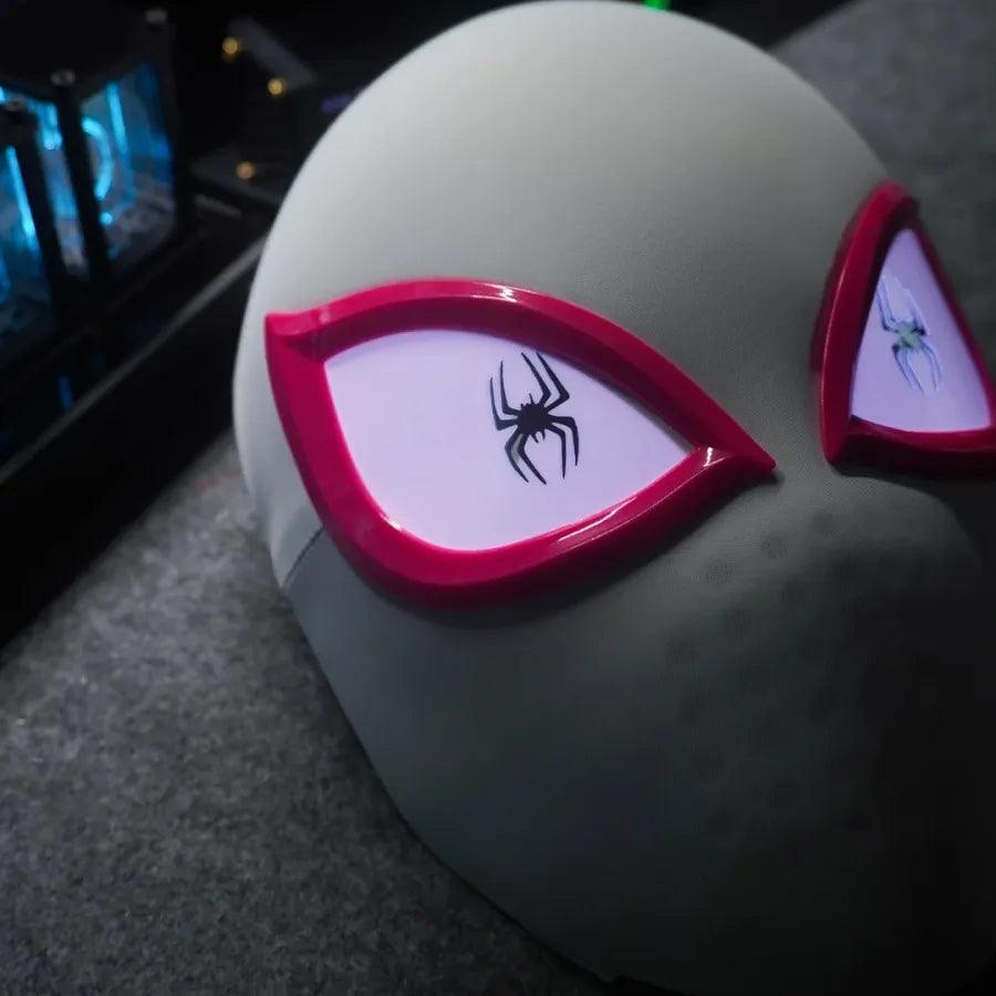 Spider-Man & Gwen Electric Luminous Mask - Gwen - Spiderman Mask With Movable Eyes - CozyBuys