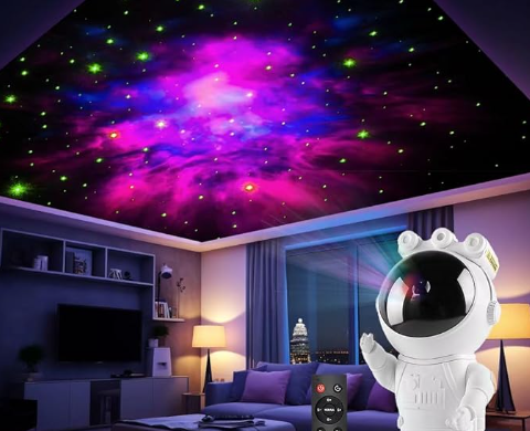 Mini Astronaut Galaxy Star Projector LED Night Light Starry Sky Lamp