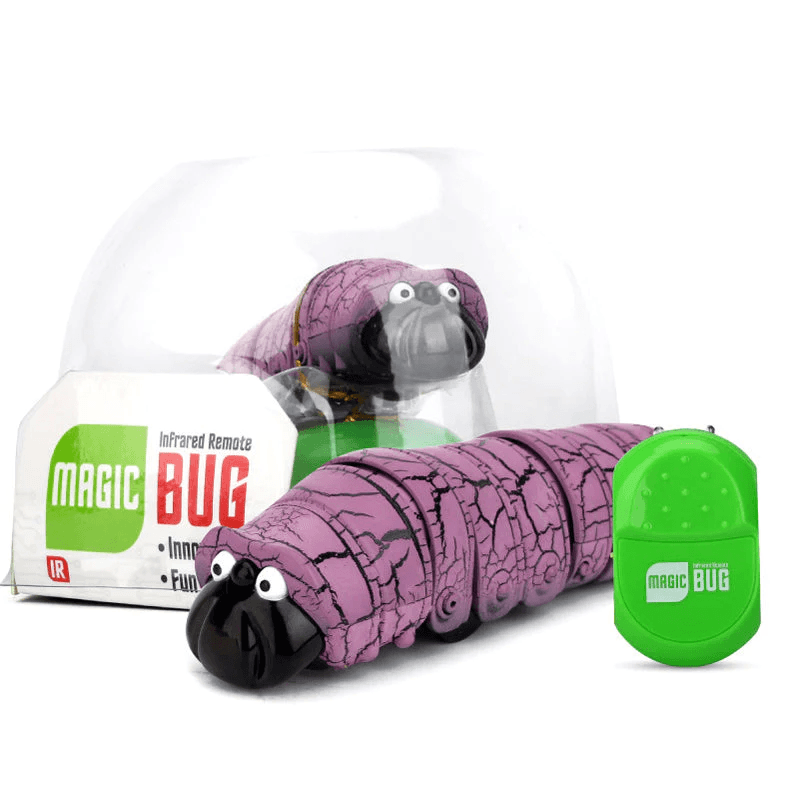 Remote Control Caterpillar Toy - purple - CozyBuys
