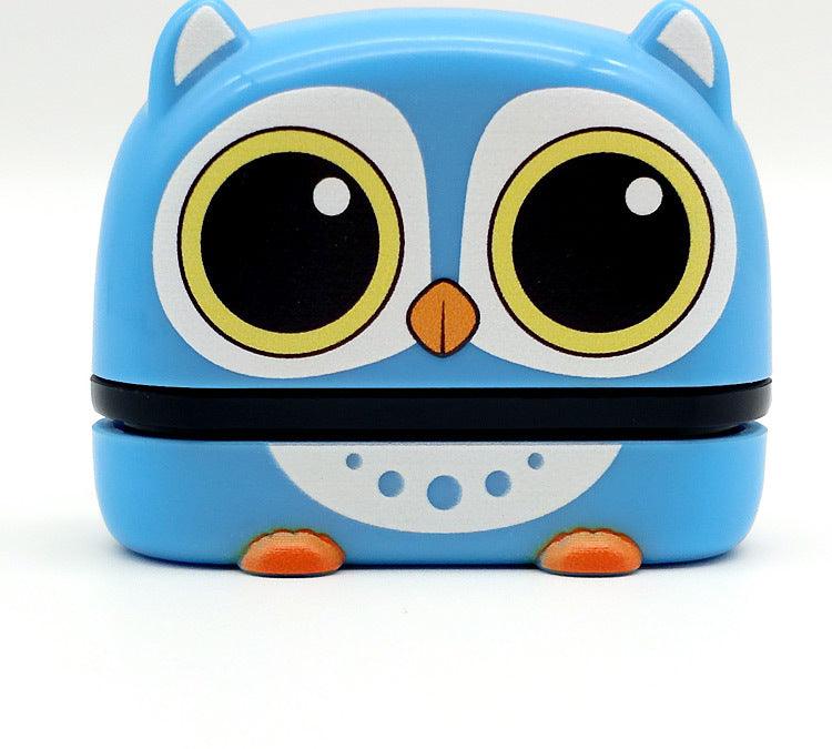 Customized Name Stamp - Blue owl - CozyBuys