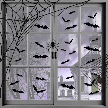 Halloween Decoration 3D Black PVC Bat