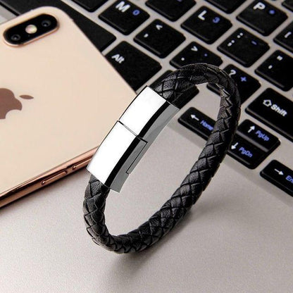 Data Charging | Bracelet™ - Black / For iPhone - CozyBuys
