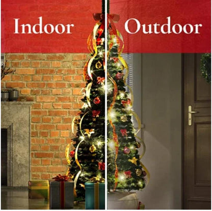6 Ft Pre-Lit Pre-Decorated Pop-Up Christmas Tree - CozyBuys
