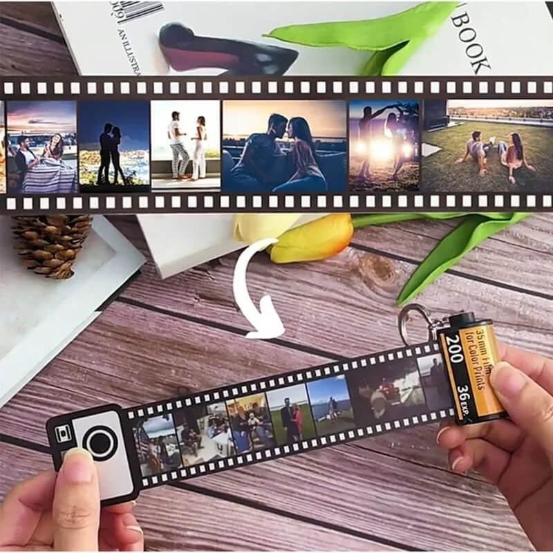 LOVEROLL™ Love in Frames: Custom Film Roll Keychain