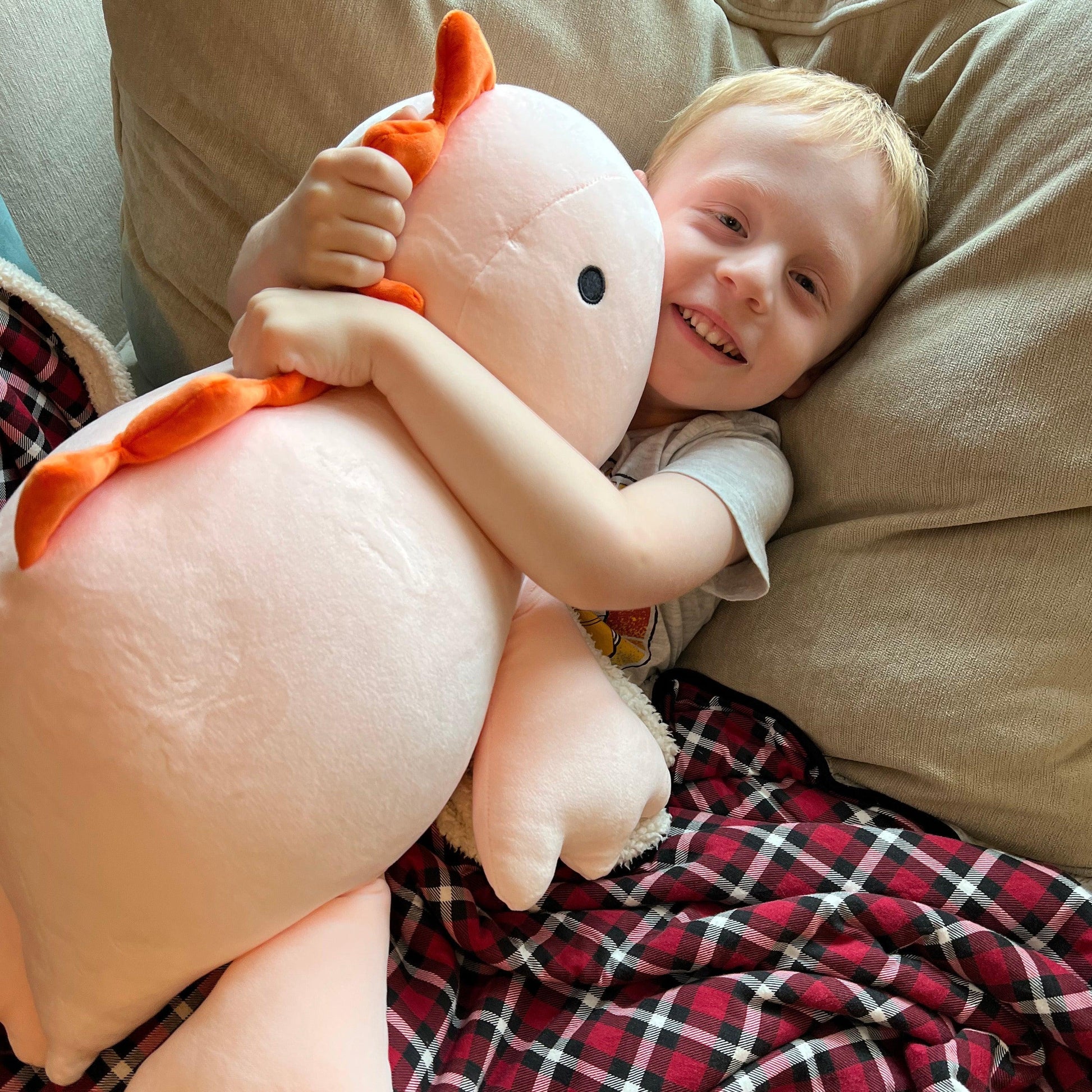 The Weighted Plush™ - Pink Dino / Standard (16 inch) - CozyBuys
