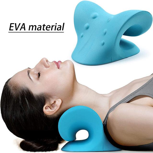 Neck Correct - Cervical Traction Pillow - Blue - Neck Health - CozyBuys