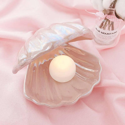 Ceramic Shell Lamp - Pearl Lamp - CozyBuys