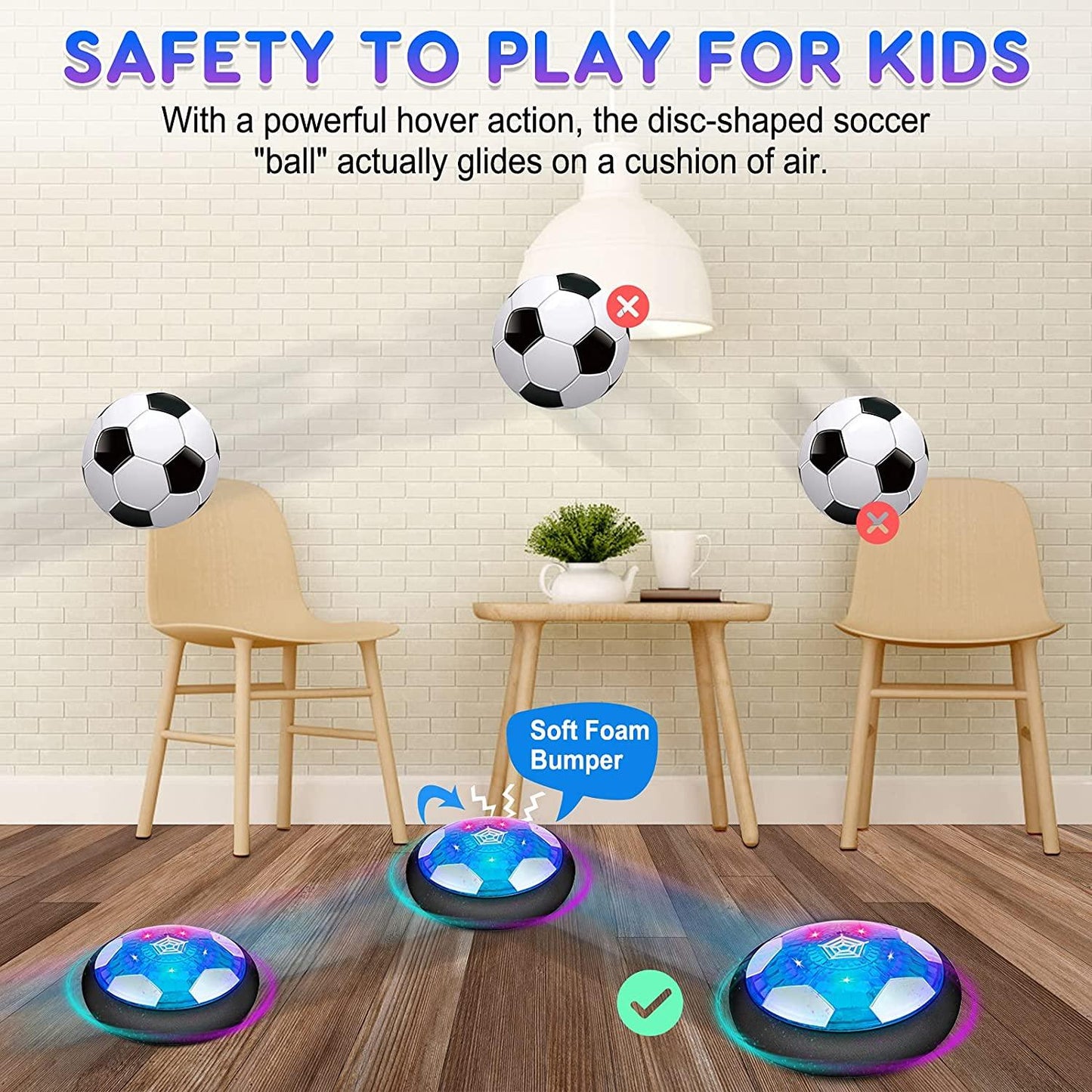 Gliding Soccer Hoverball Disc - CozyBuys