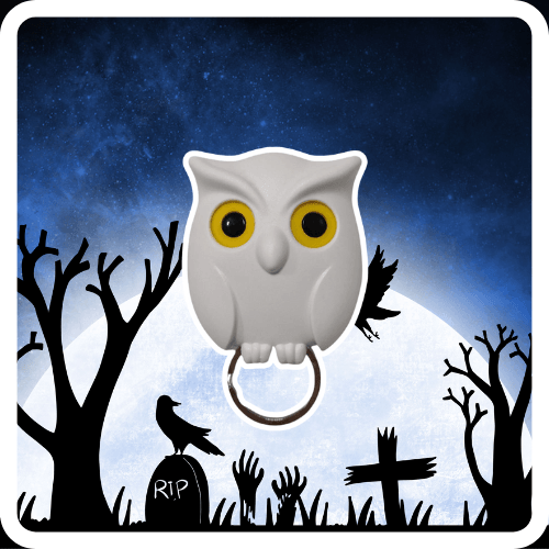 Owl Key Holder - White - CozyBuys