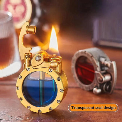 Vintage Trench Transparent Kerosene Antique Steampunk Lighter - CozyBuys