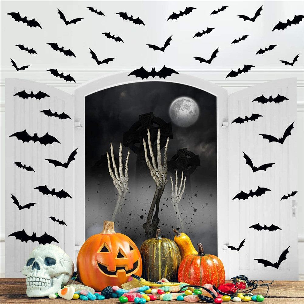 Halloween Decoration 3D Black PVC Bat - CozyBuys